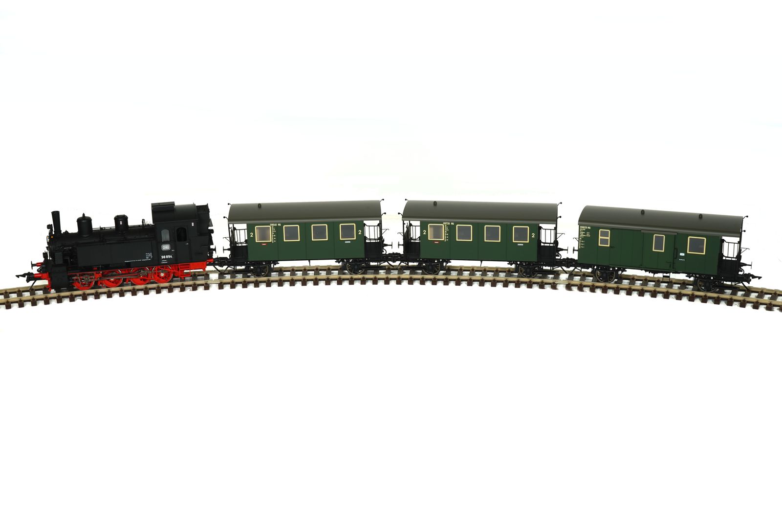 Zug-Set BR98.8 mit 3 Lokalbahnwagen, DB, Ep.3
