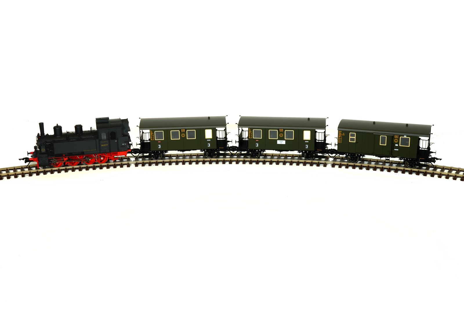 Zug-Set BR98.8 mit 3 Lokalbahnwagen, DRG, Ep.2 - Bild zeigt vergleichbares Modell